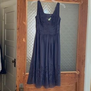 Anthropologie cocktail dress with eyelet cutouts